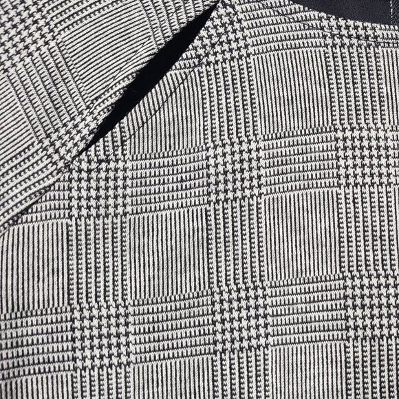 Express Gray Houndstooth Plaid Sheath Office Classic Business Dress Size XL - Picture 9 of 14